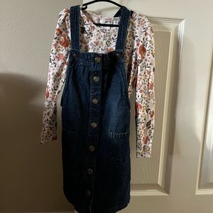 🦊 Fox overall dress set 🦊 🧡5 for $25🧡